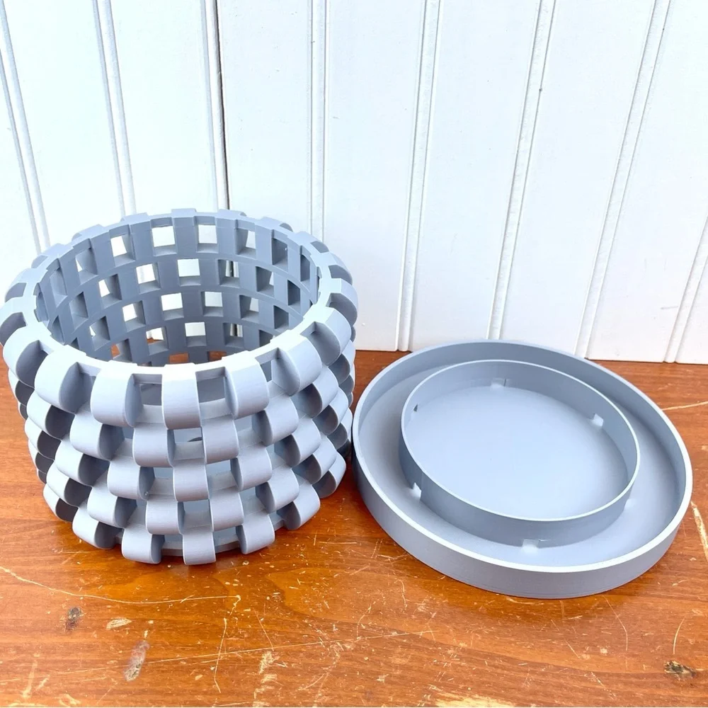 The Sinol Orchid Planter Pot with Drainage Tray, Modern Unique